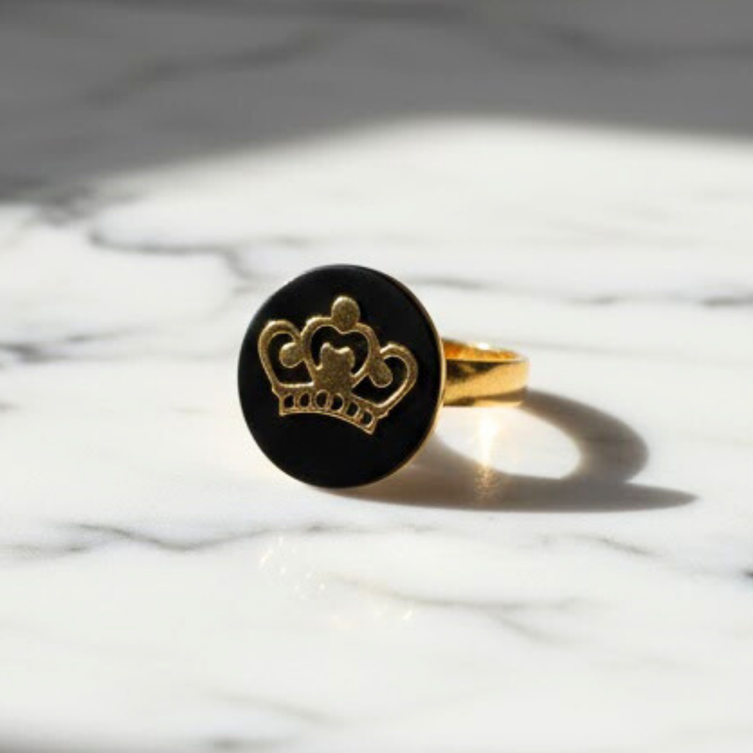 18K Gold Filled Crown Ring