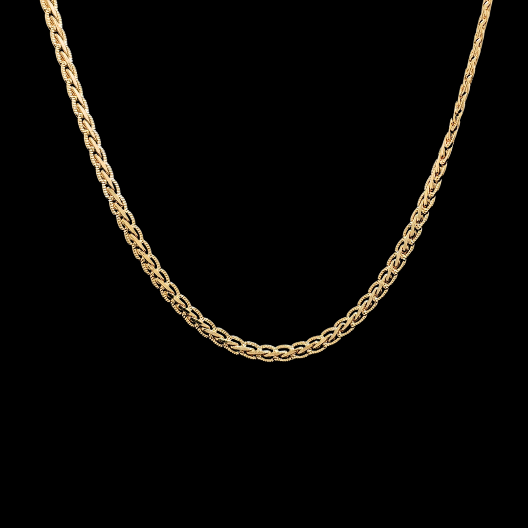 18K Rose Gold Filled Interlinked Chain