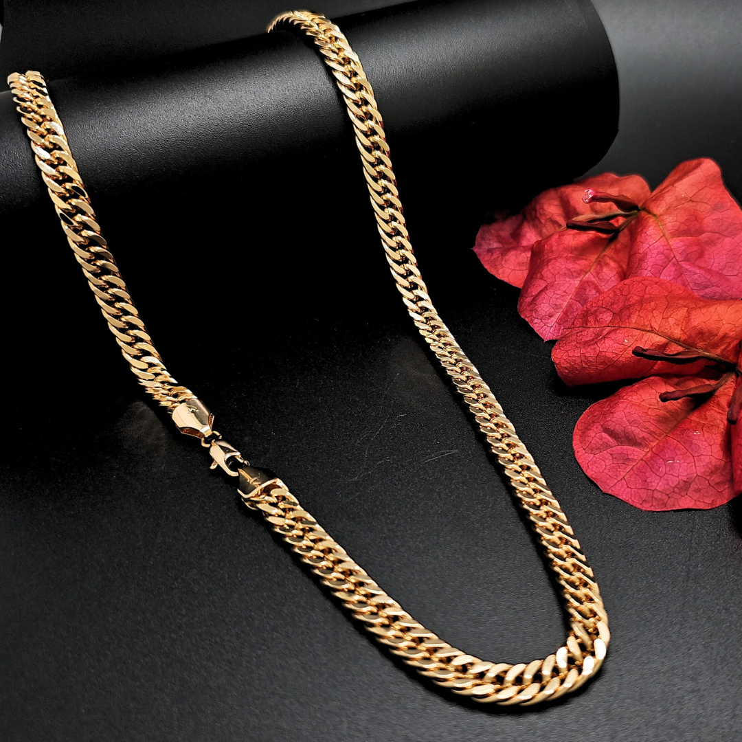 18K Rose Gold Filled Cuban Link Chain