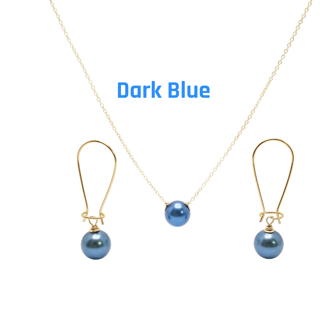 18K Gold Filled Hawaiian Pearl Set