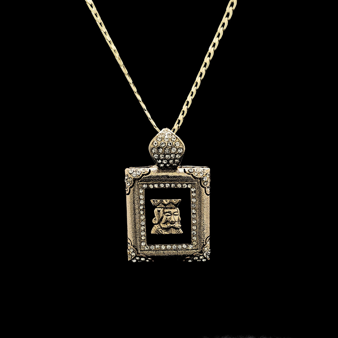 14K Gold Filled Frame Pendant Necklace