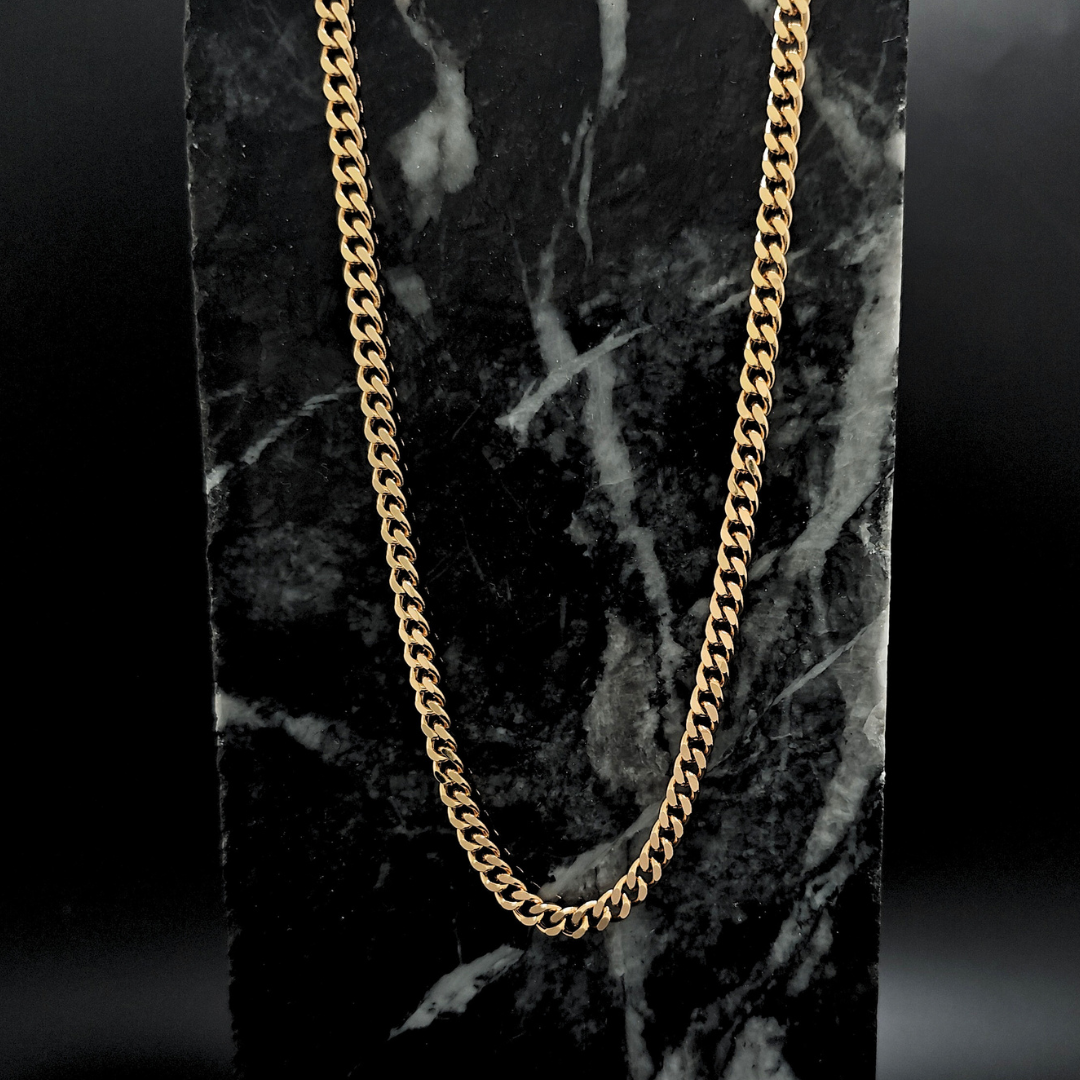 18K Rose Gold Filled Cuban Link Chain