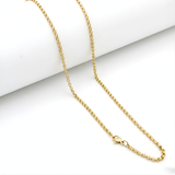 18K Gold Filled Belcher Chain Necklace – Classic Rolo Link Chain for Men & Women