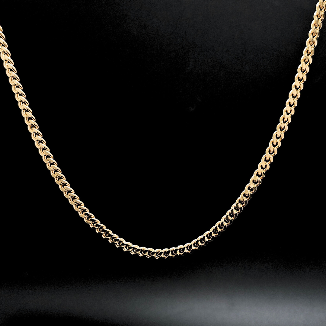 18K Rose Gold Filled Cuban Link Chain