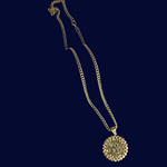 Load image into Gallery viewer, 18K Gold Filled  Tarnish Proof Sovereign Pendant Necklace
