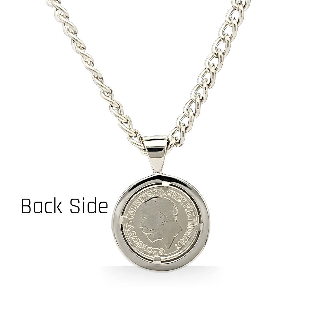 Silver rhodium plated necklace