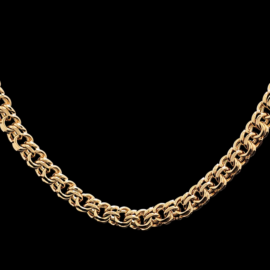 18K Rose Gold Filled Interlinked Chain