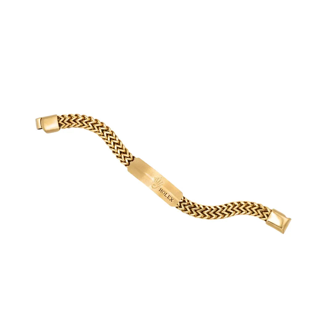 18K Gold Stainless Steel Luxury Bracelet (22cm) – Tarnish-Proof Statement Wristband with Slide Clasp
