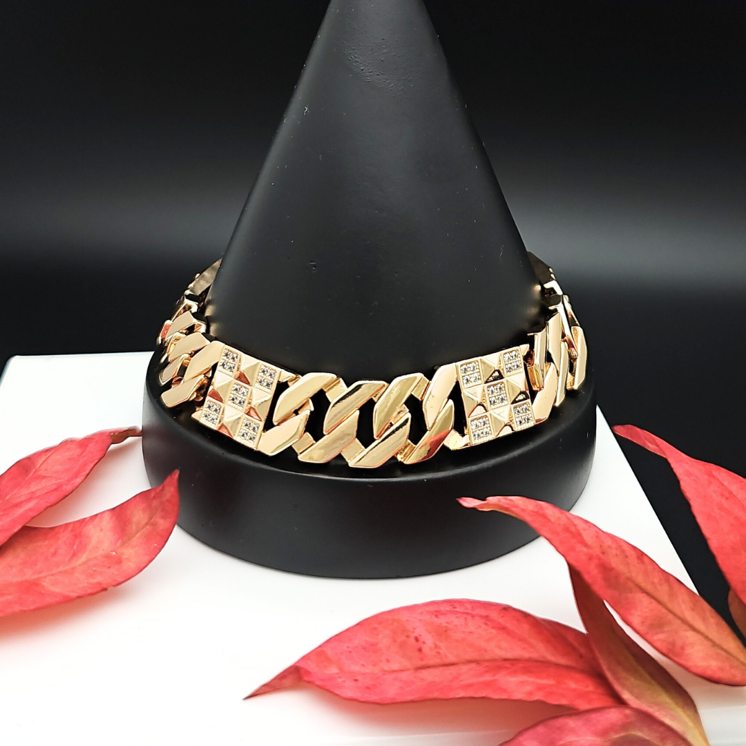 18K Rose Gold Filled Cubic Zirconia Bracelet