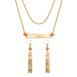 18K Gold Filled Hawaiian Pearl Set