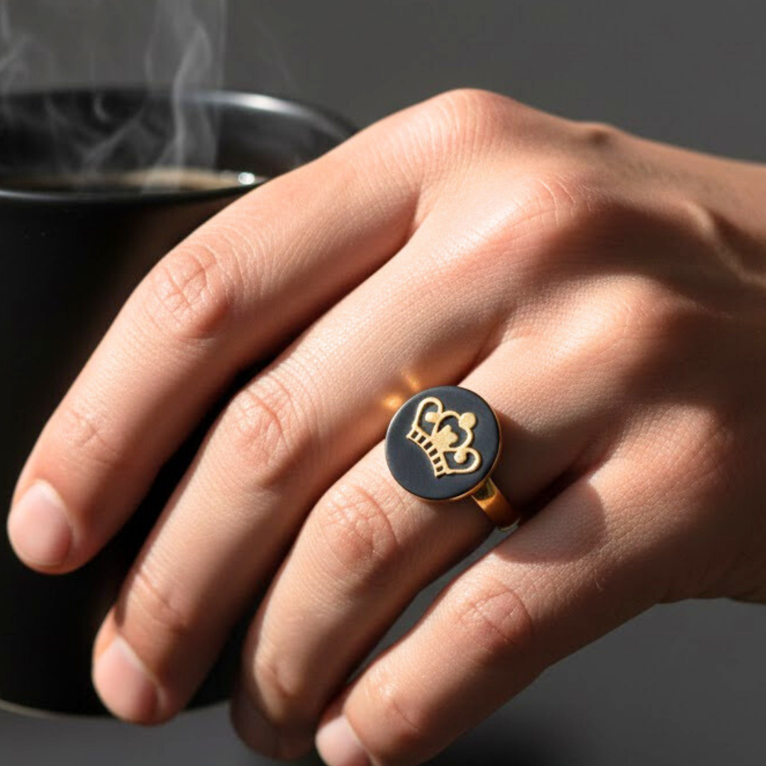 18K Gold Filled Crown Ring