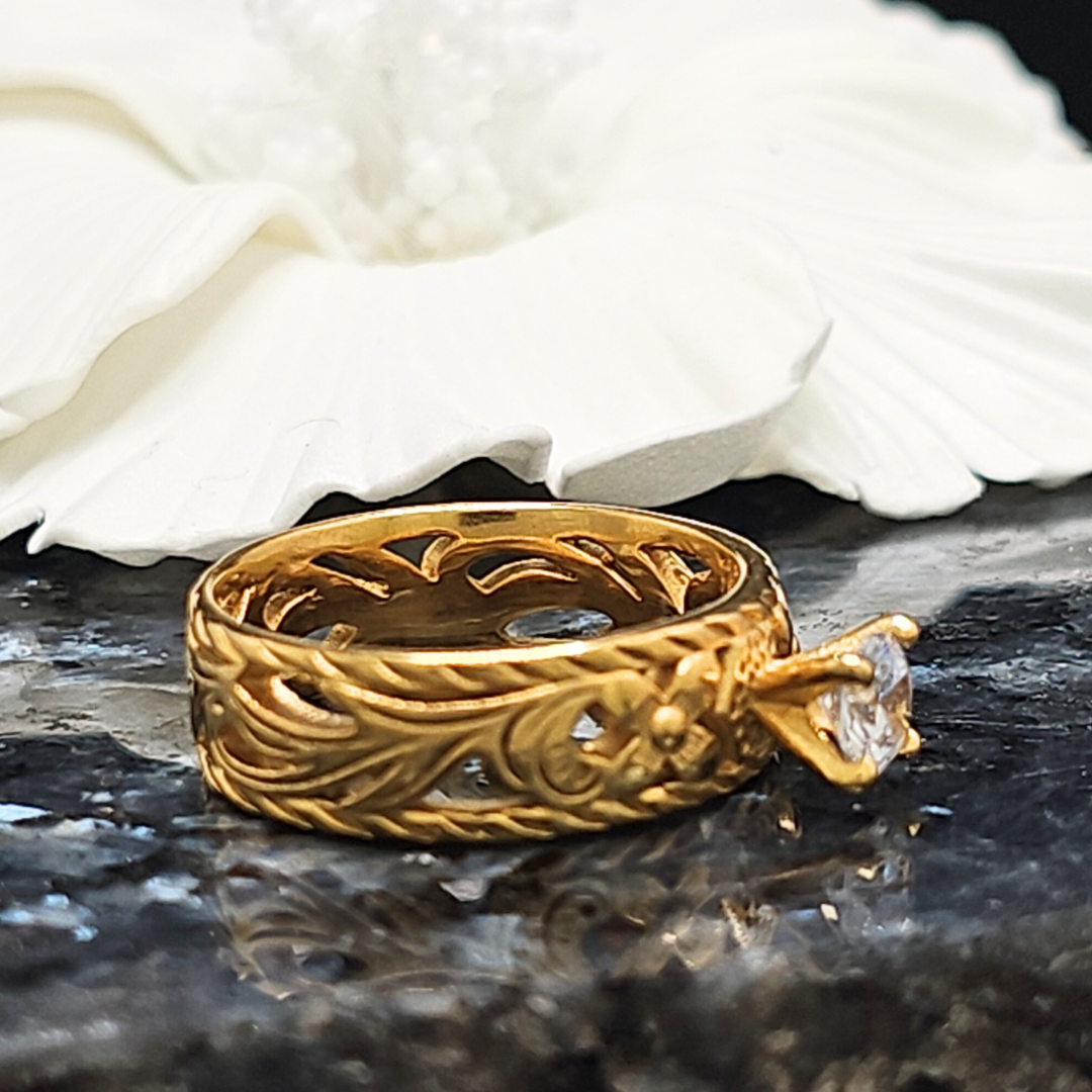 14K Gold Filled Hawaiian Ring