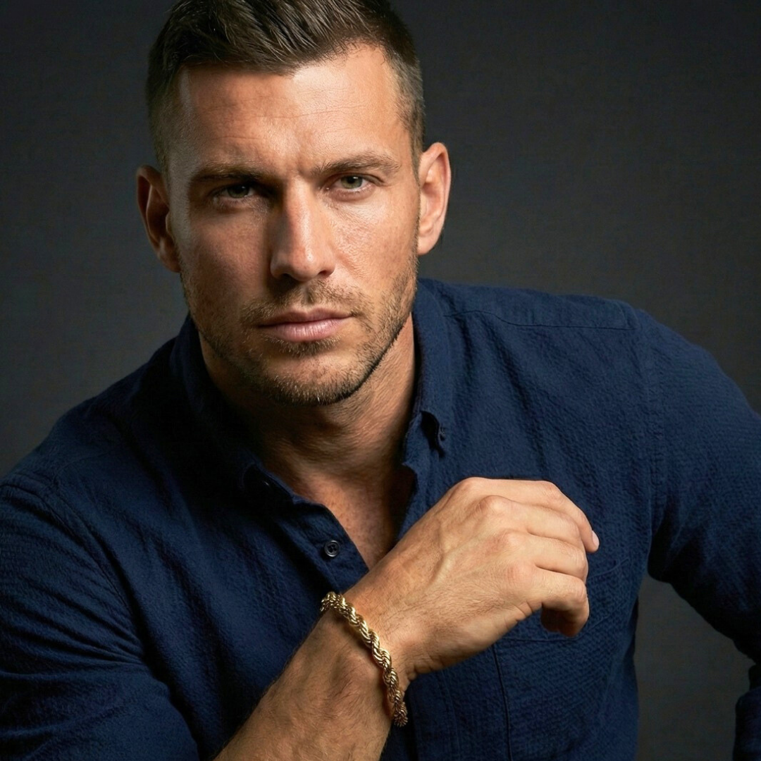 18K Gold Filled Rope Chain Bracelet