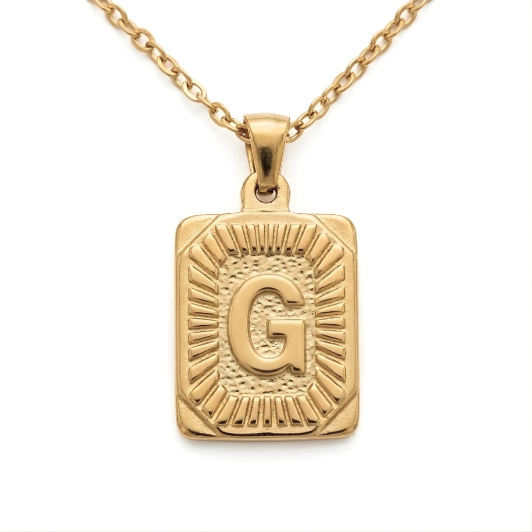 Alphabet Pendant Necklace A to Z