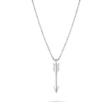 Gold & Silver Tone Arrow Pendant Necklace (58cm Box Chain) – Modern Statement Jewelry