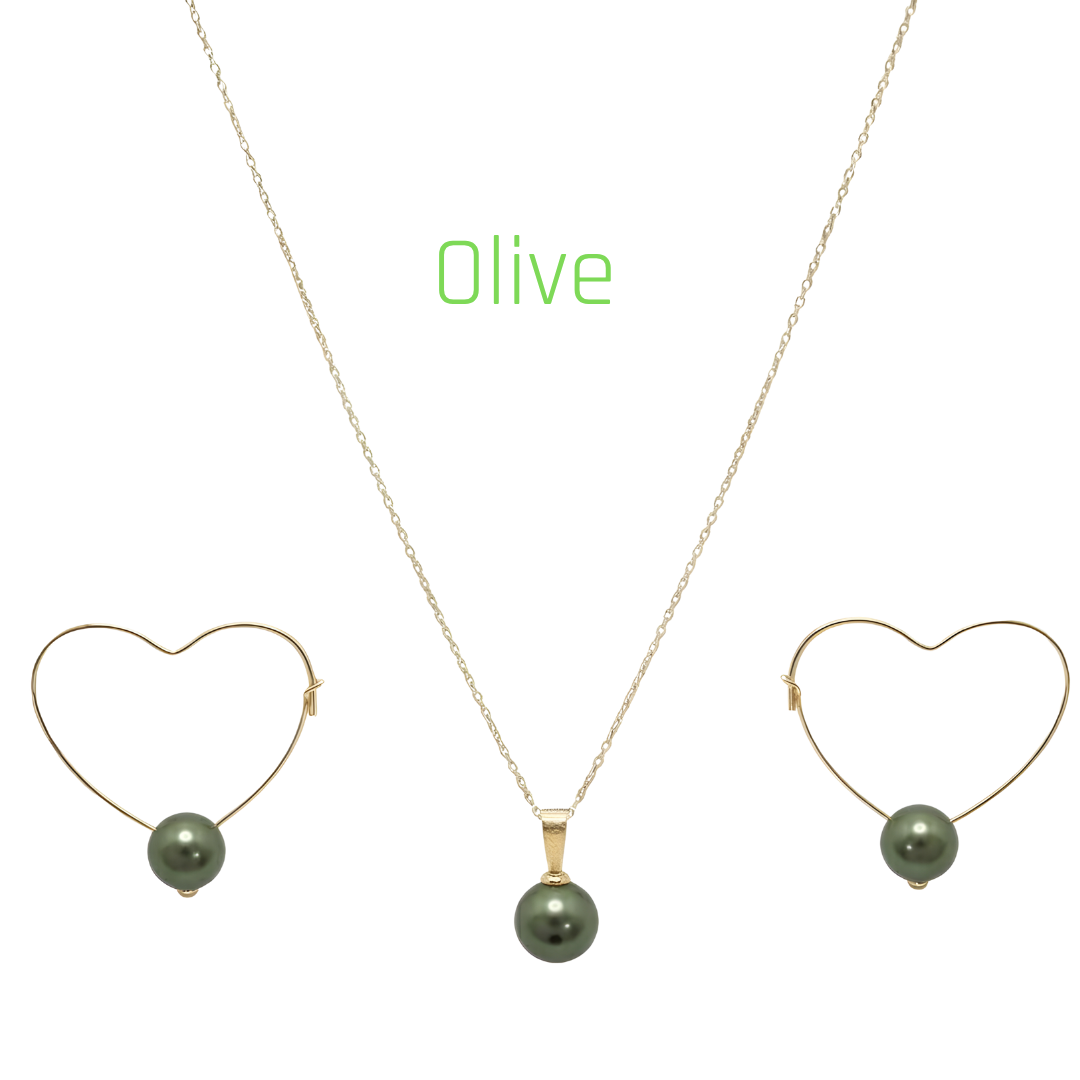 18K Gold Filled Hawaiian Pearl Sets
