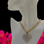 Load image into Gallery viewer, 14K Gold Filled Tarnish Proof Heart Pendant with CZ
