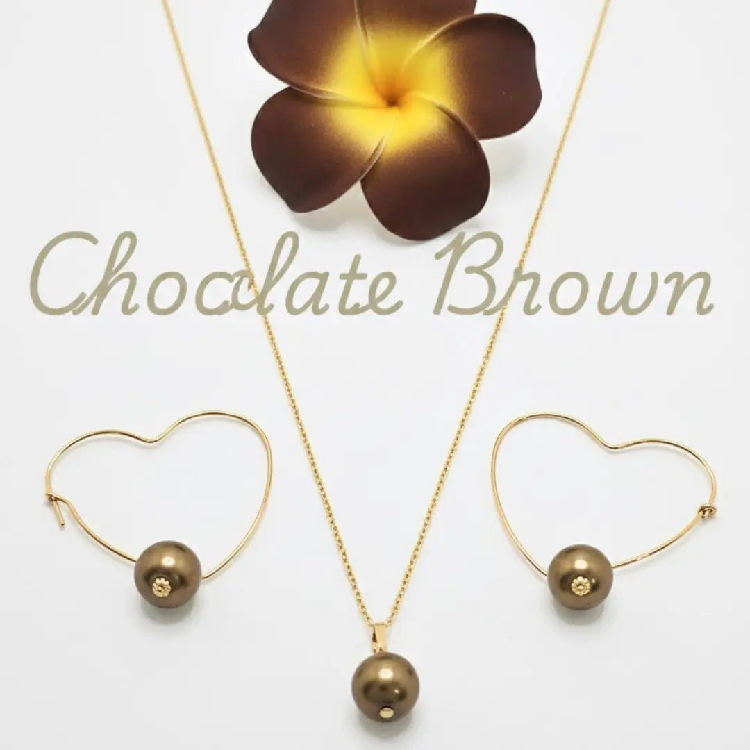  18K Gold Filled Hawaiian Pearl Sets,     