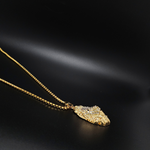 Load image into Gallery viewer, 18k Gold Filled Lion Head Pendant with CZ
