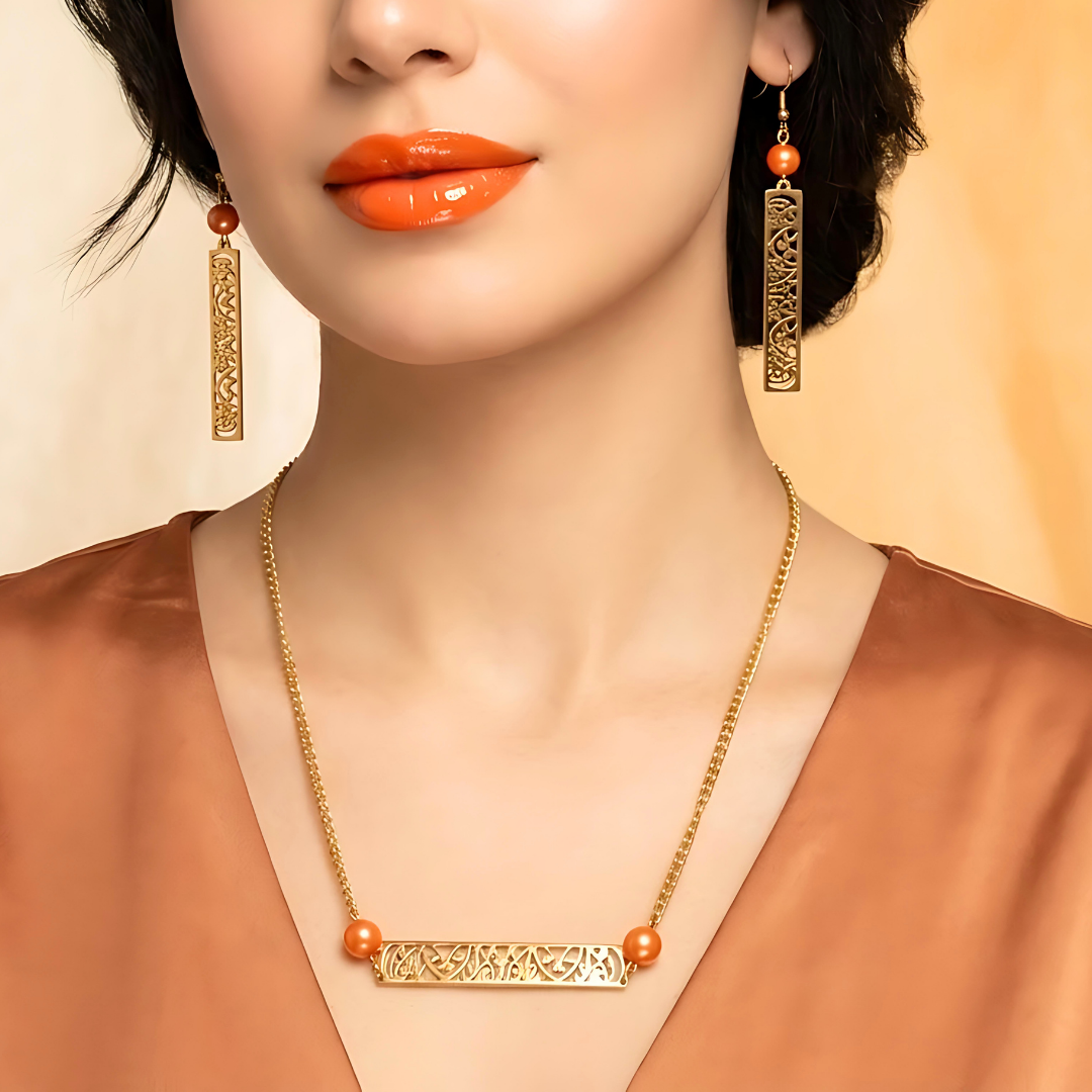 18K Gold Filled Hawaiian Pearl Set