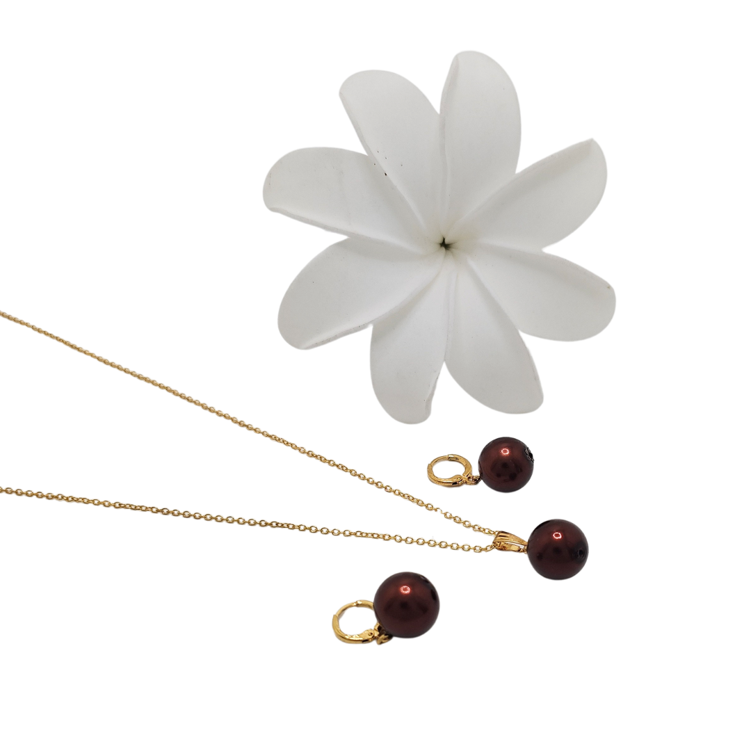 18K Gold Filled Hawaiian Pearl Sets