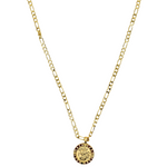 Load image into Gallery viewer, Gold Filled Customized Replica Tarnish Proof Full Sovereign Pendant Necklace With Ruby &amp; CZ
