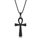 Ankh Pendant Necklace – Egyptian Key of Life Stainless Steel (52cm Chain)