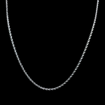 Load image into Gallery viewer, Silver Rhodium Plated Rope Chain
