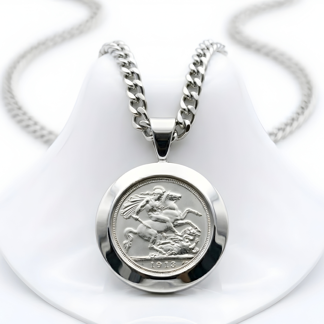 Silver rhodium plated necklace