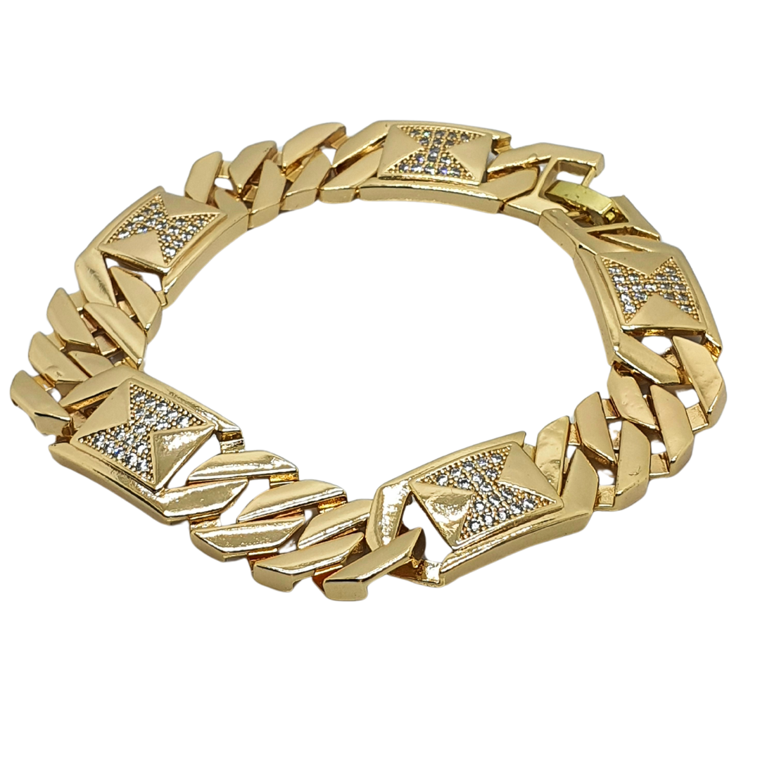 18K  Gold Filled Cubic Zirconia Bracelet