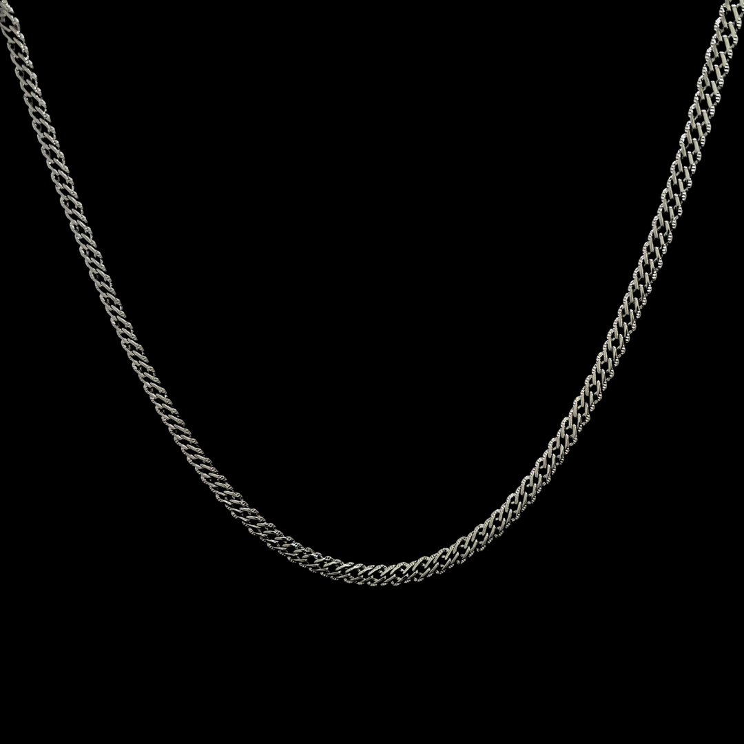 Silver Tarnish-Proof Interlinked Chain.