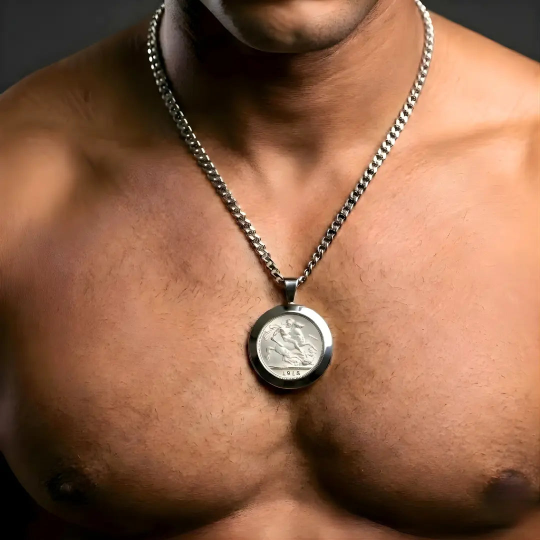 Silver rhodium plated necklace