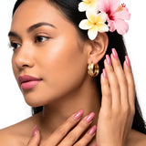 14K Gold Filled Hawaiian Chevron Wave Hoop Earrings | Tarnish Proof