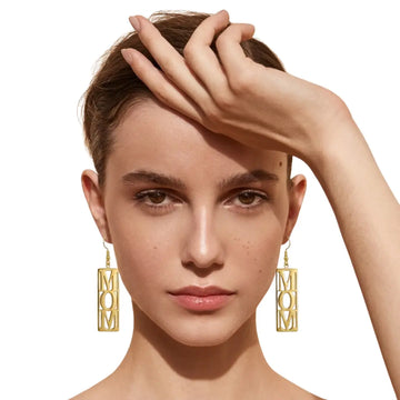 18K Gold Filled Mom Earrings