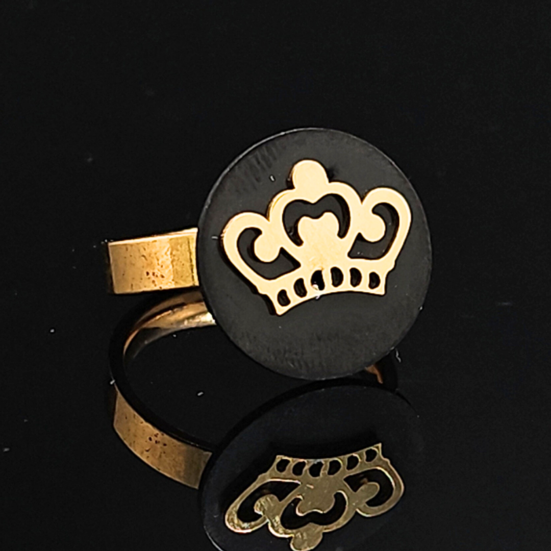18K Gold Filled Crown Ring