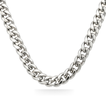Silver Curb Cuban Link Chain 55cm x 6mm
