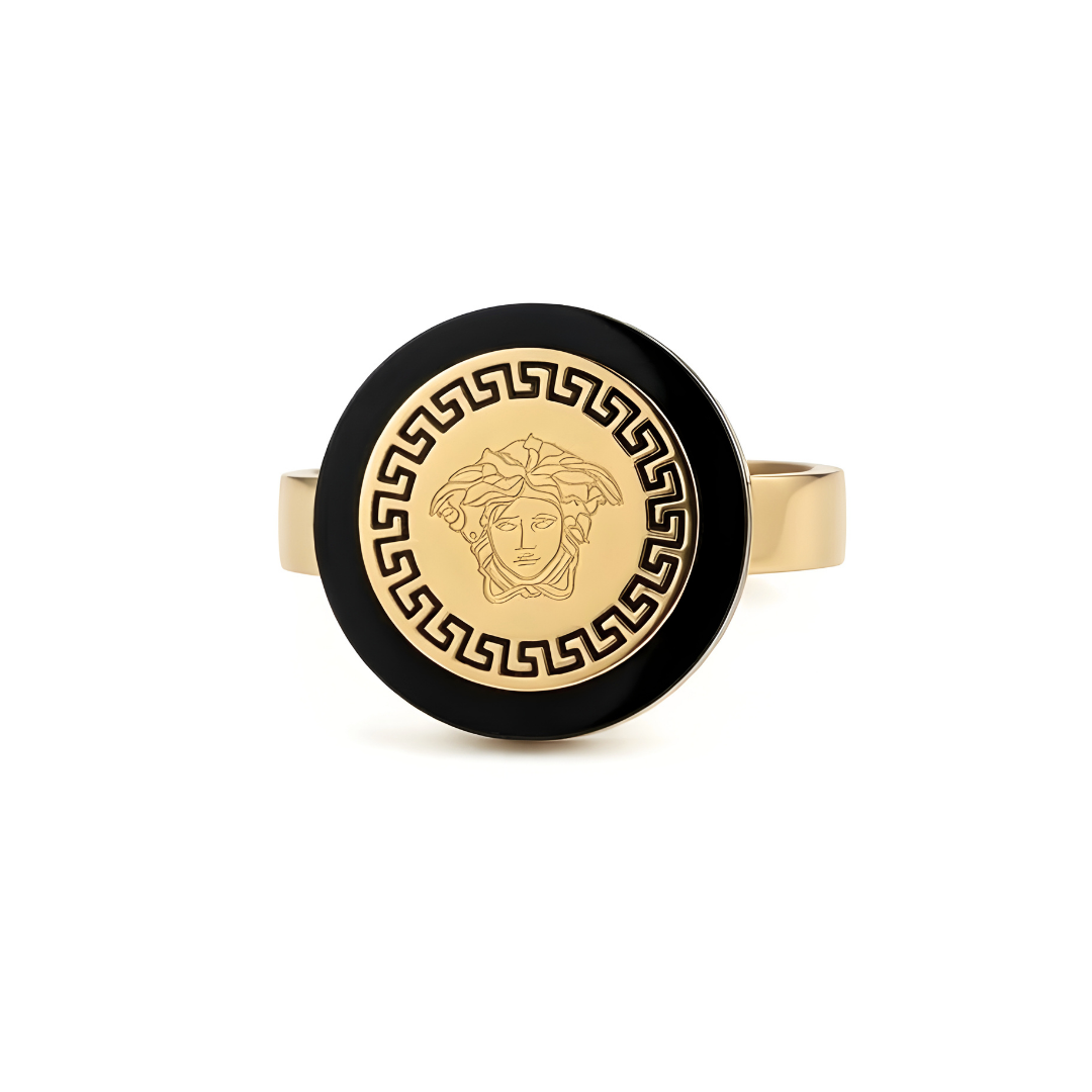 18K Gold Filled Medusa Head Ring