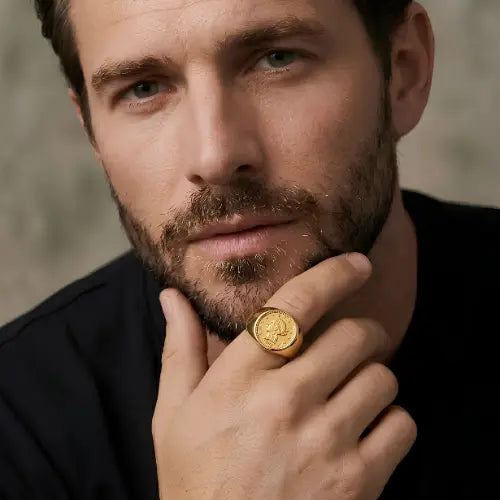 18K Gold Filled Vintage Liberty Coin Ring 1902