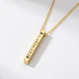 18K Gold Filled "I Love You" Pendant Necklace