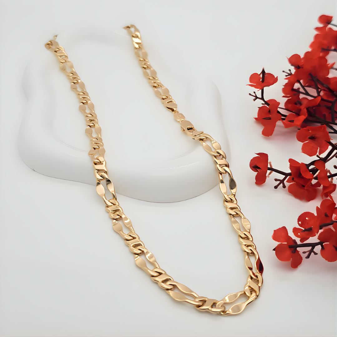 18K Rose Gold Filled Large Lip Links Chain