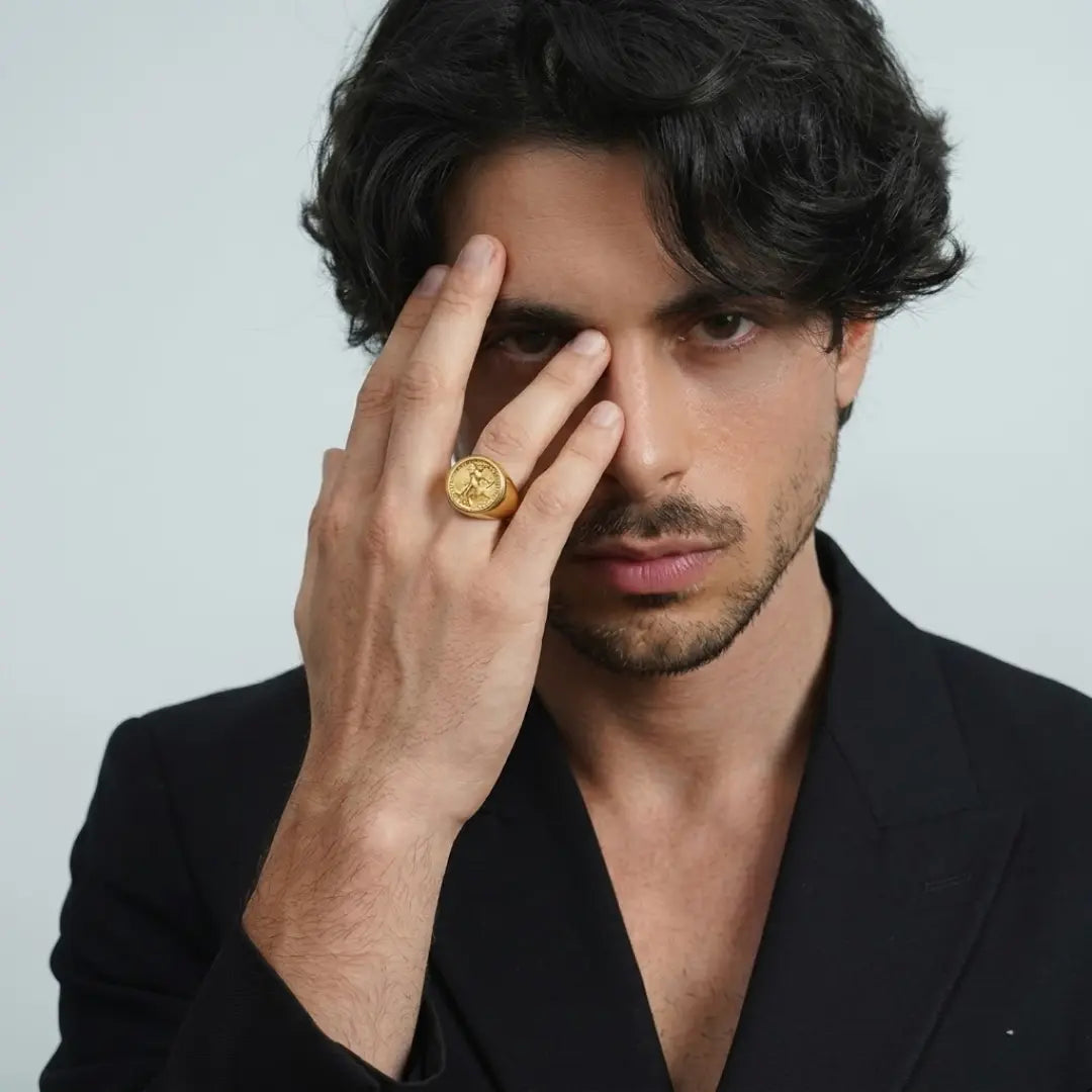 18K Gold Filled Liberty Coin Ring