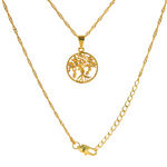 Load image into Gallery viewer, 18K Gold Filled Tree of LIFE Necklace
