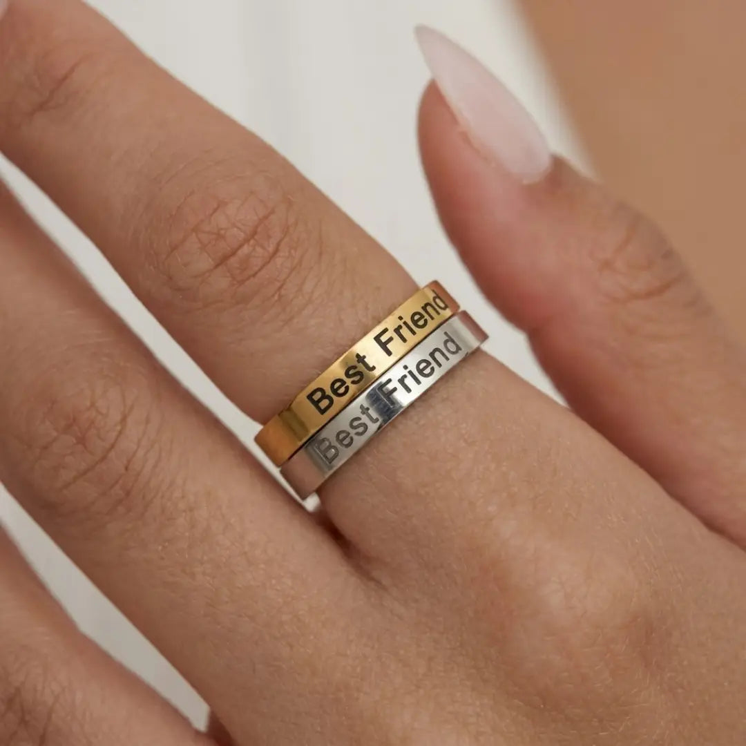 Friendship Rings in Gold & Silver Finish