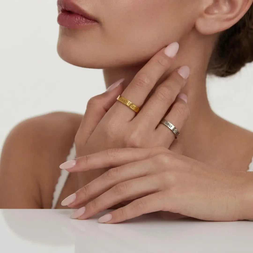 Friendship Rings in Gold & Silver Finish