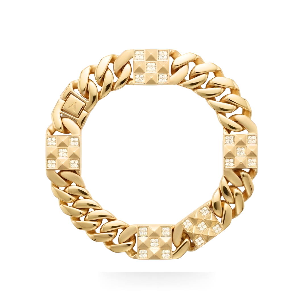 18K Rose Gold Filled Diamond Bracelet