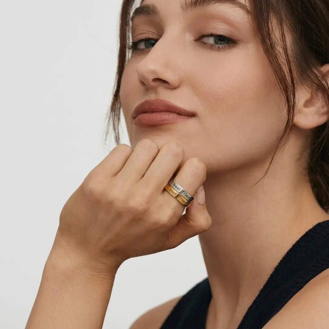 Friendship Rings in Gold & Silver Finish