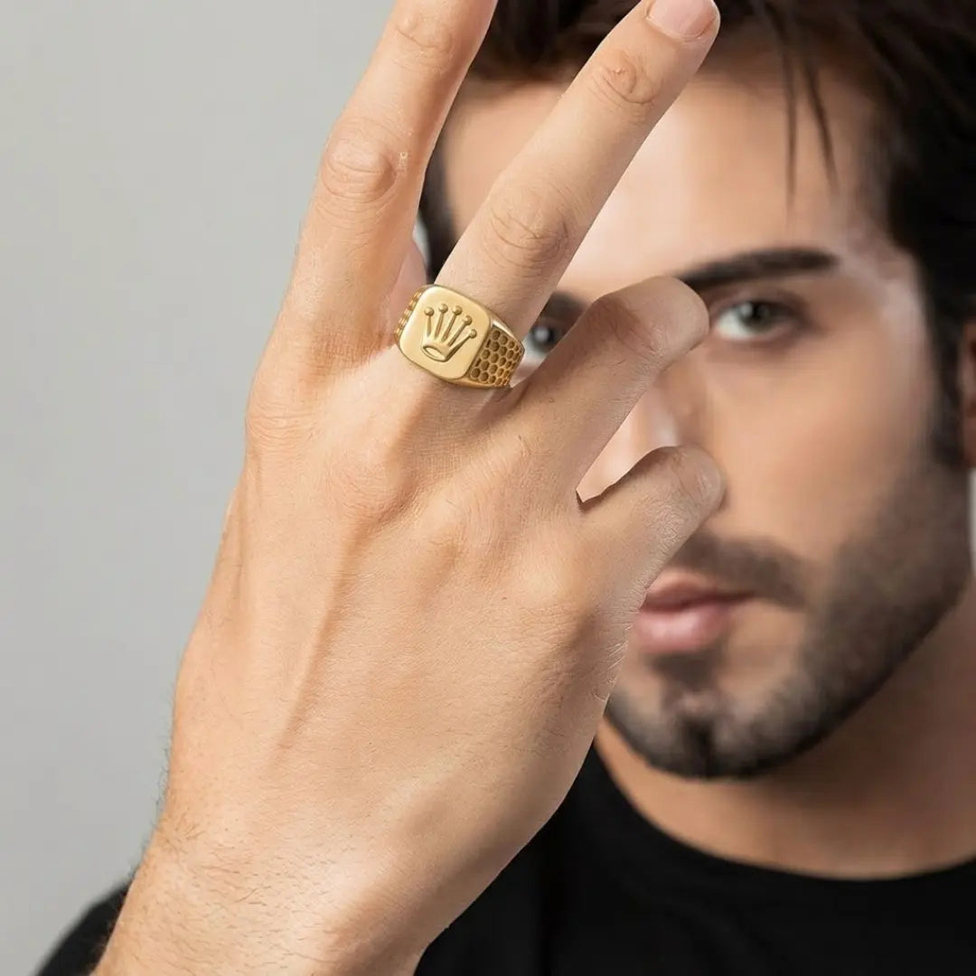 18K Gold Filled Iconic Crown Ring