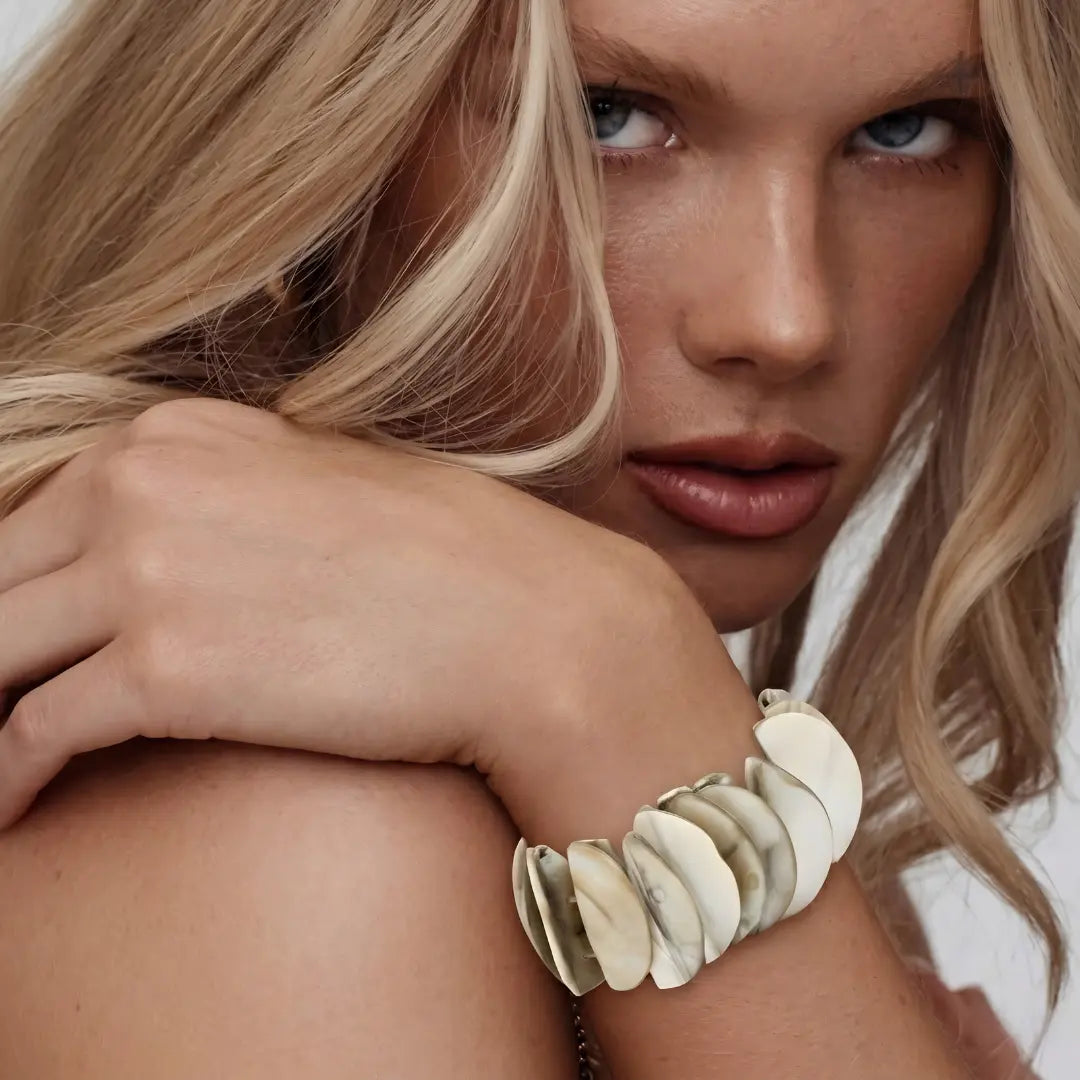 Brown Mother of Pearl Adjustable Bracelet