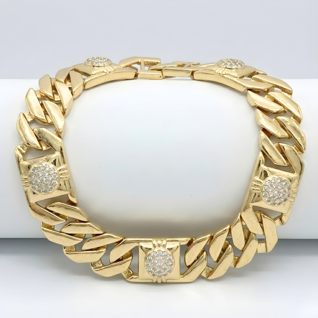 18K Gold Filled Diamond Bracelet