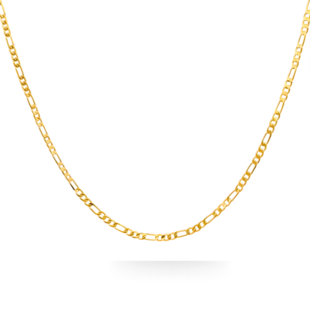 18K Gold Filled Figaro Chain Necklace 45cm x 4mm